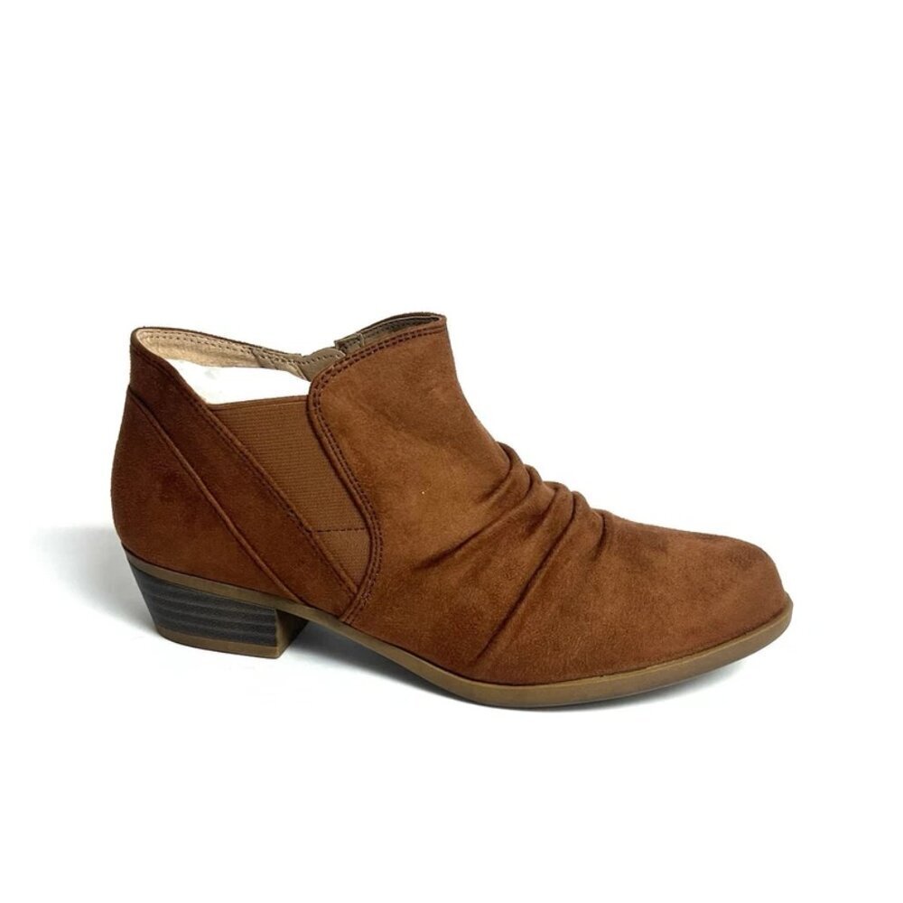 Lifestride Women’s Aurora Brown Ankle Boots Size 6M